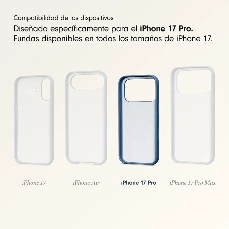 FUNDA CON MAGSAFE PARA IPHONE 17 PRO AZUL - 3