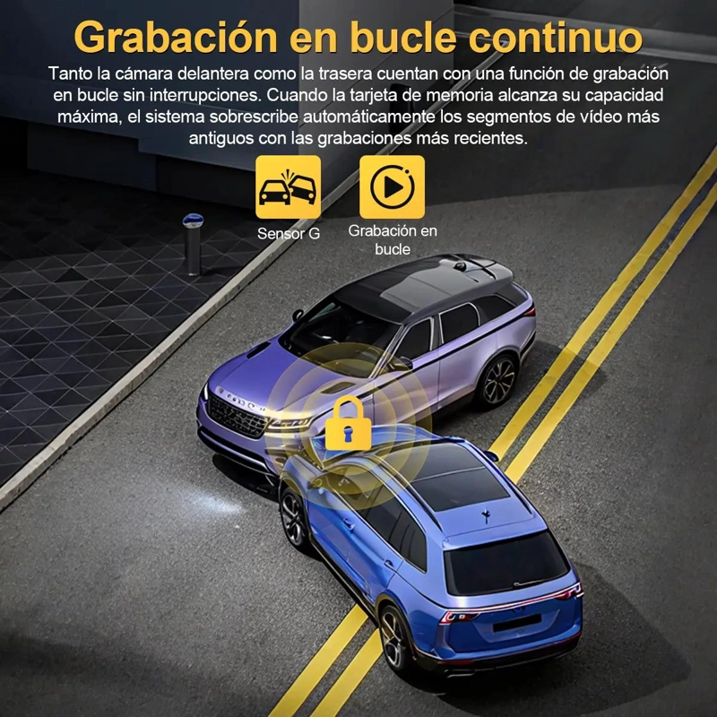 CAMARAS PARA AUTOS TRIPLE CANAL 2K GRAN ANGULAR 120° - 6