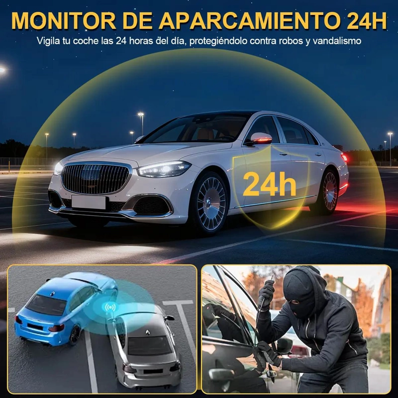 CAMARAS PARA AUTOS TRIPLE CANAL 2K GRAN ANGULAR 120° - 8
