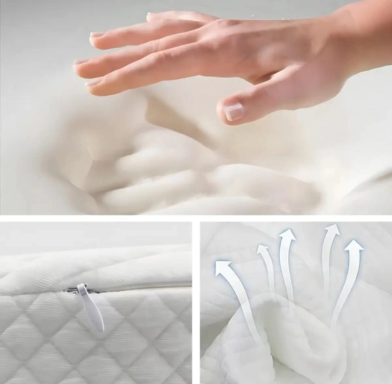 ALMOHADA ANTIREFLUJO BEBE  BLANCA LAVABLE - 3