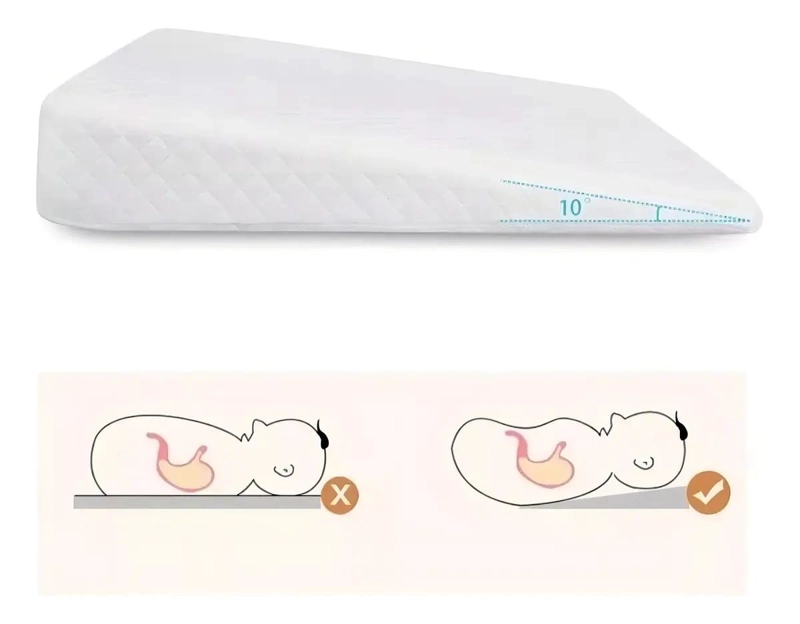 ALMOHADA ANTIREFLUJO BEBE  BLANCA LAVABLE - 4