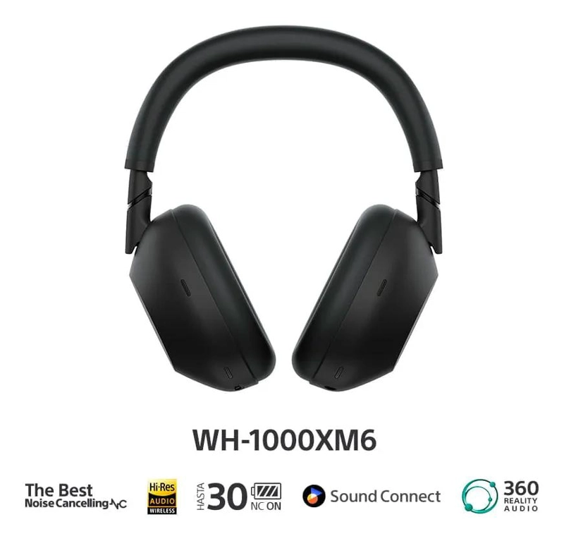 AUDIFONOS BLUETOOTH CANCELACION DE RUIDO NEGRO - 2