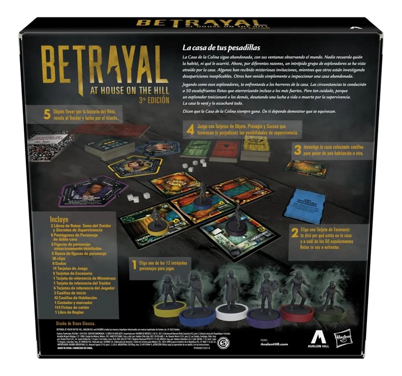 JUEGO DE CARTAS AVALON HILL BETRAYAL - 5