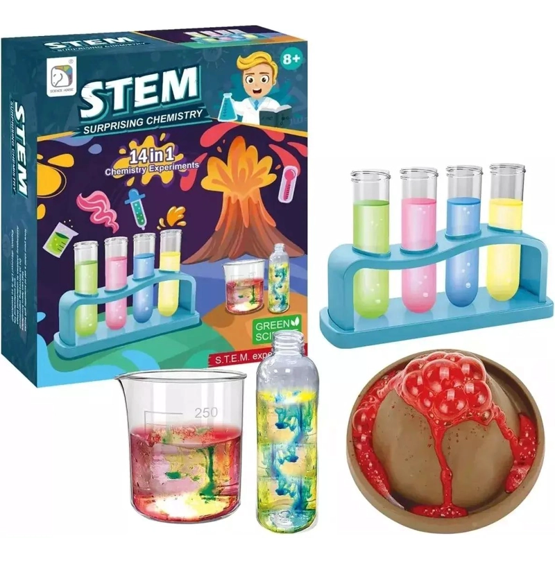 KIT DE JUEGOS DE QUIMICA 14 EN 1 EDUCATIVO - 1