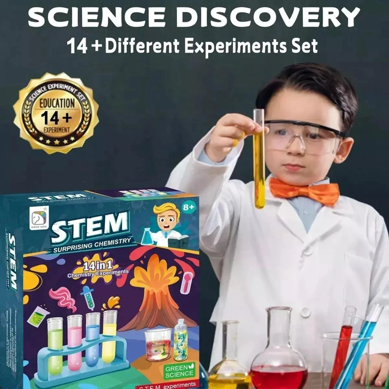 KIT DE JUEGOS DE QUIMICA 14 EN 1 EDUCATIVO - 4
