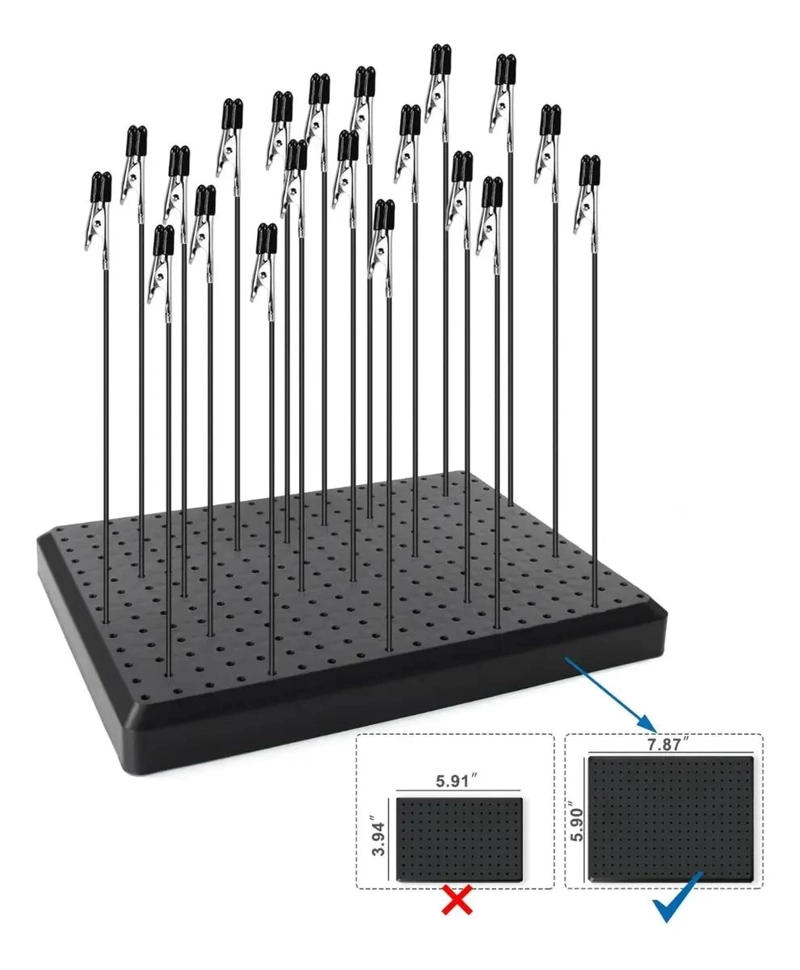BASE CON SOPORTES TIPO PINZAS PARA PINTAR - 5