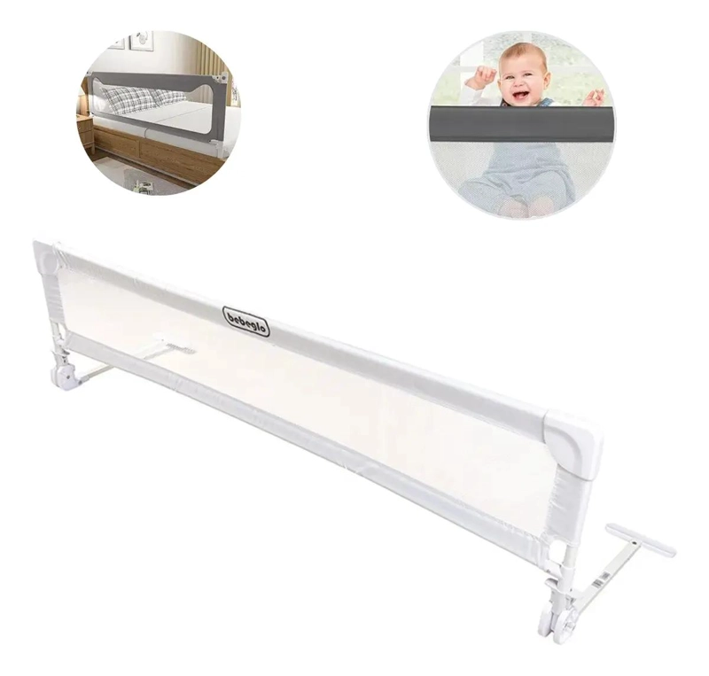 BARANDA DE CAMA PARA BEBE S COLOR GRIS - 1