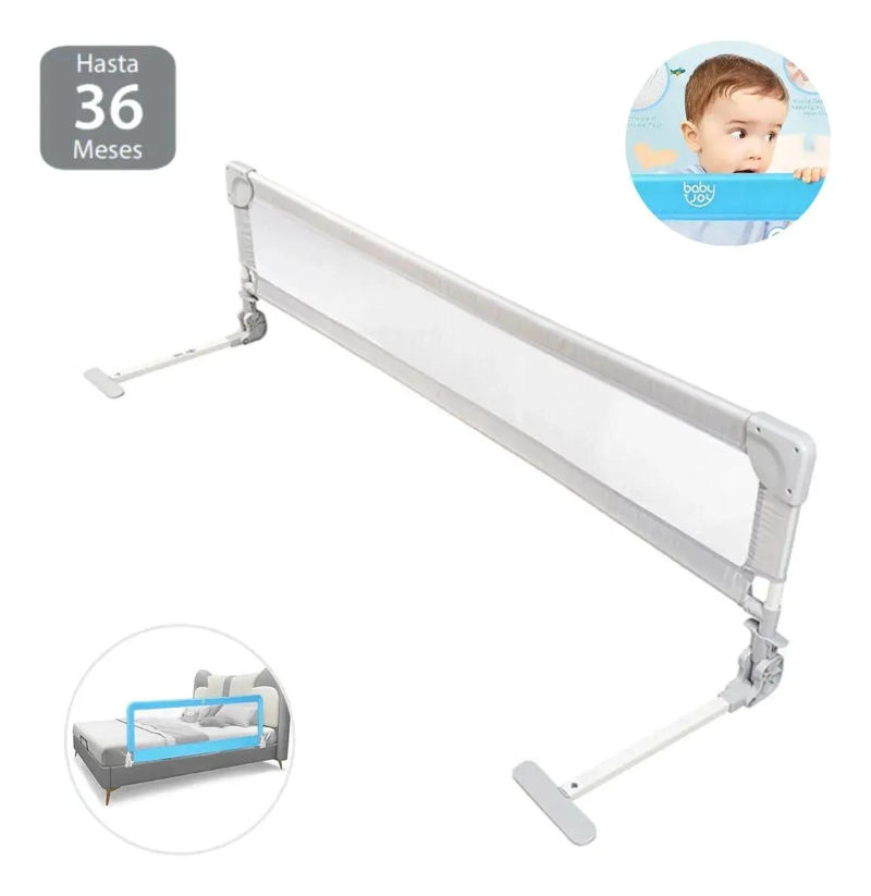 BARANDA DE CAMA PARA BEBE S COLOR GRIS - 3