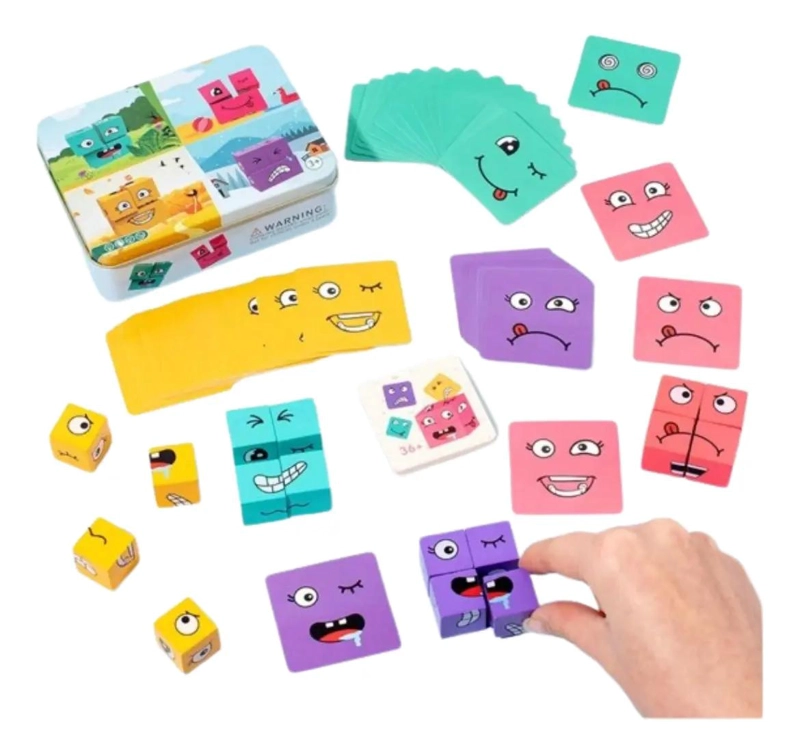 JUEGO DE CUBOS DE EMOCIONES PARA NIÑOS - 1