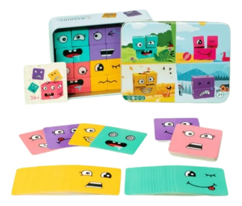 JUEGO DE CUBOS DE EMOCIONES PARA NIÑOS - 2