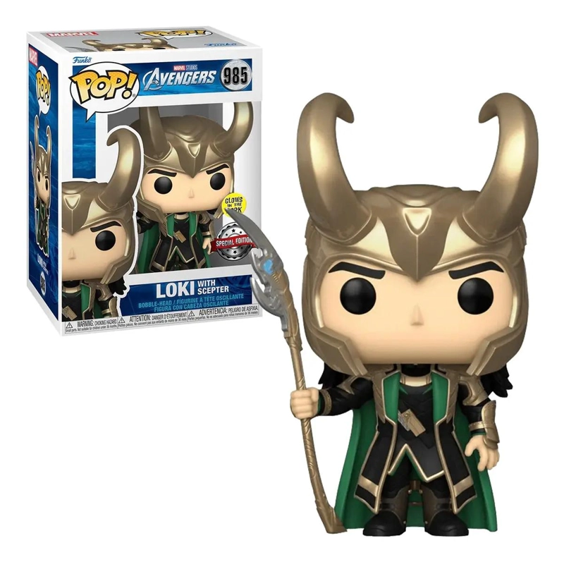 FUNKO POP AVENGERS LOKI CON BACULO GLOW - 1