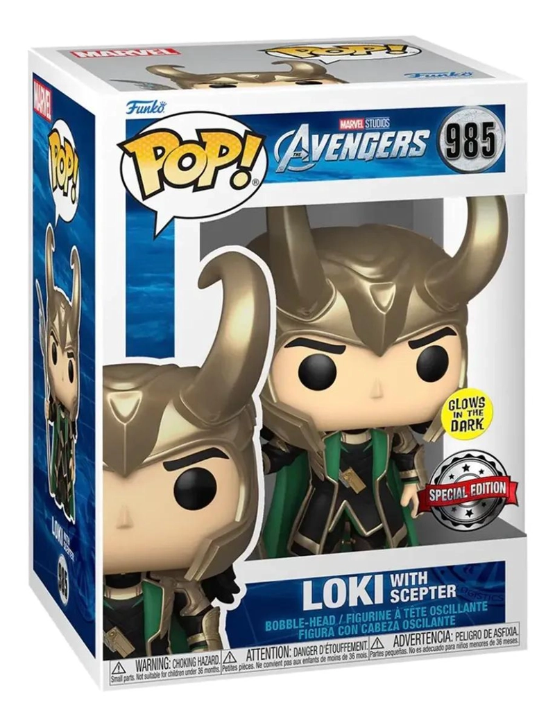 FUNKO POP AVENGERS LOKI CON BACULO GLOW - 3