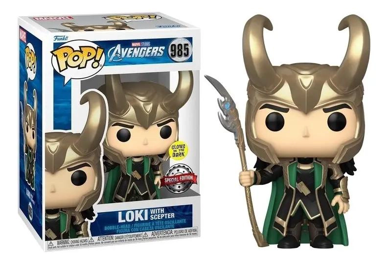 FUNKO POP AVENGERS LOKI CON BACULO GLOW - 4