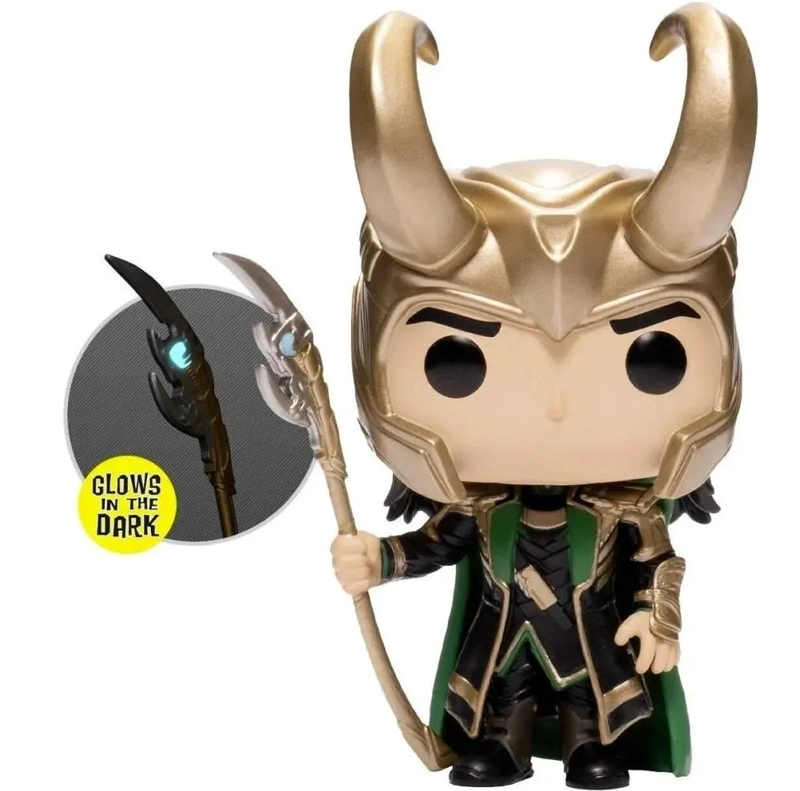 FUNKO POP AVENGERS LOKI CON BACULO GLOW - 5