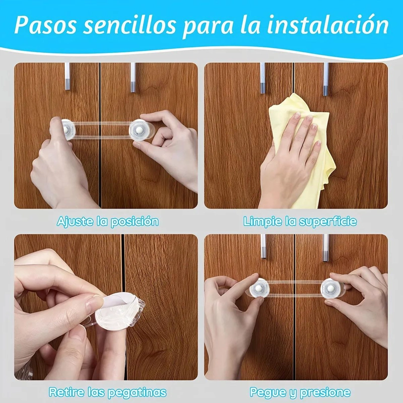 PACK 10 SEGUROS PARA MUEBLES Y CAJONES - 3