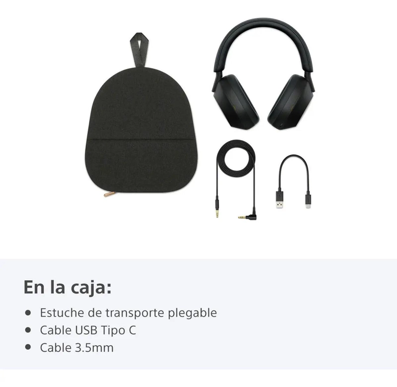AUDIFONOS BLUETOOTH CANCELACION DE RUIDO COLOR NEGRO - 2