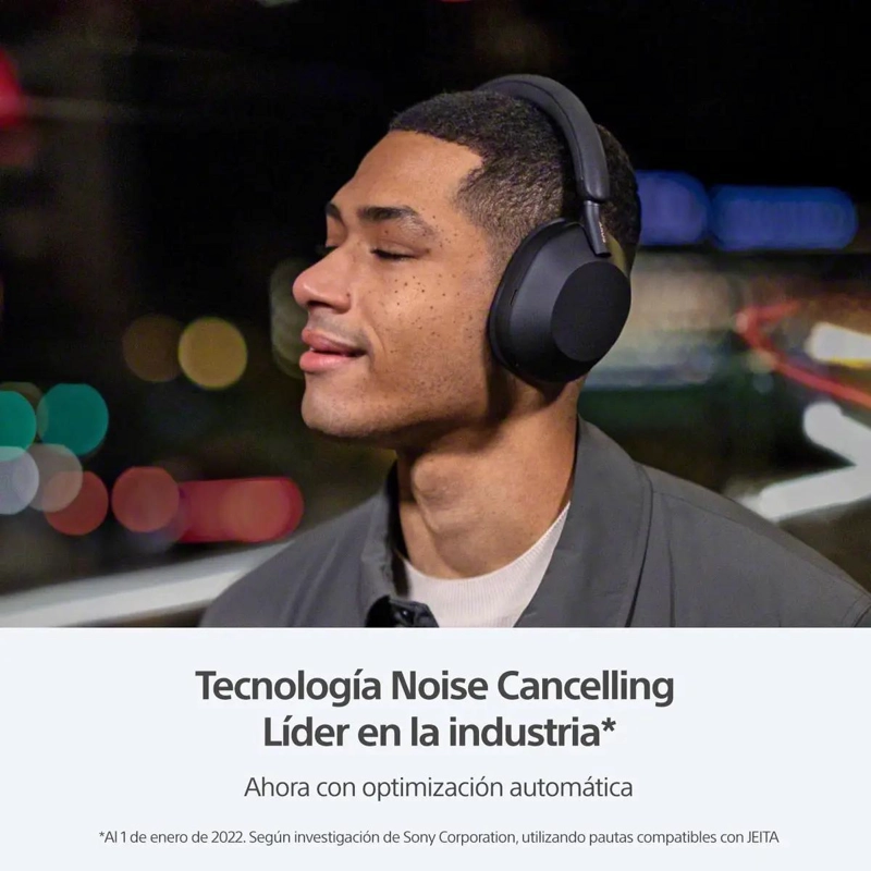 AUDIFONOS BLUETOOTH CANCELACION DE RUIDO COLOR NEGRO - 3