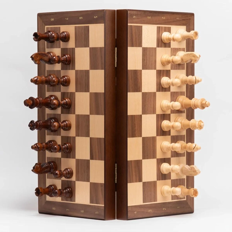 TABLERO DE AJEDREZ MAGNE TICO DE MADERA 33X33CM - 2