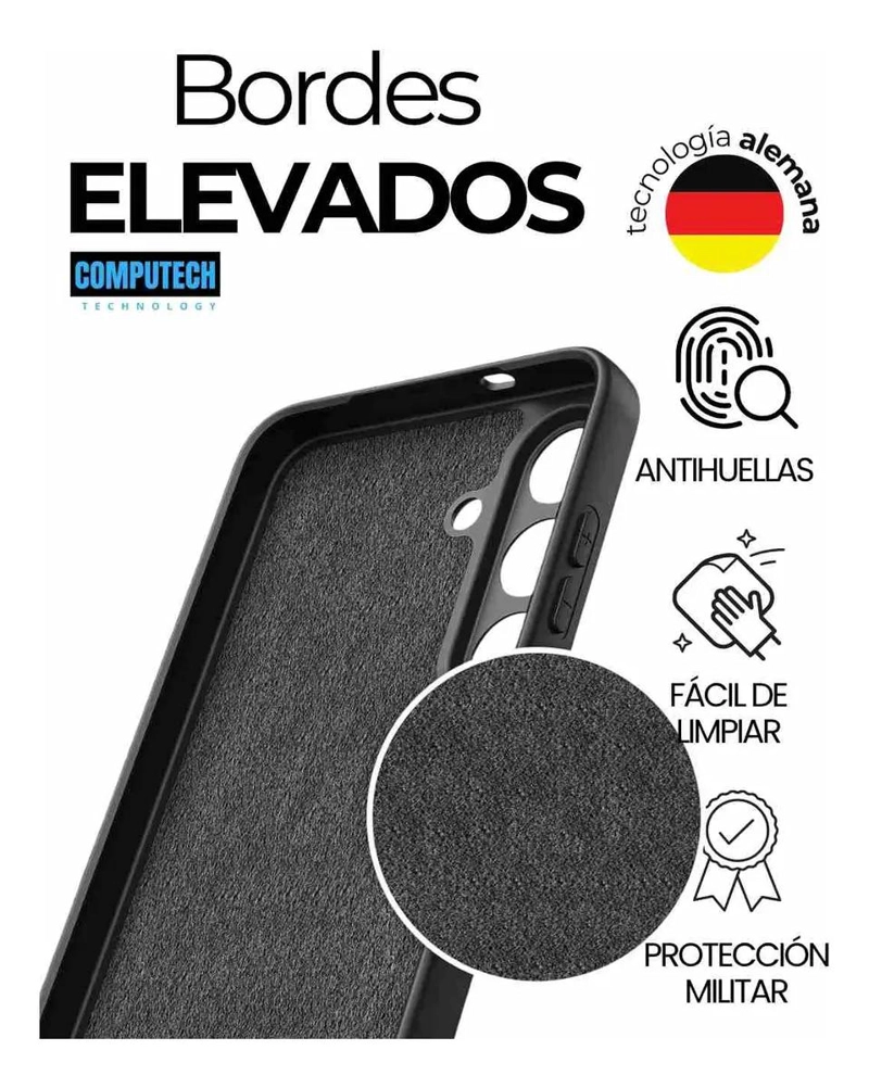 FUNDA CARCASA PREMIUM PARA SAMSUNG S25 FE COLOR NEGRO - 3