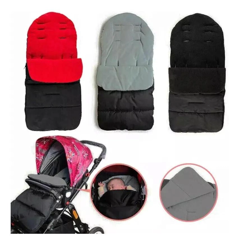 SACO IMPERMEABLE PARA COCHE BEBE  CON FORRO TE RMICO - 3