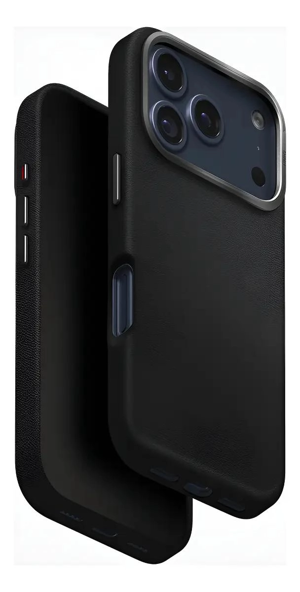 GENÉRICO CARCASA DE CUERO PARA IPHONE 17 PRO NEGRA