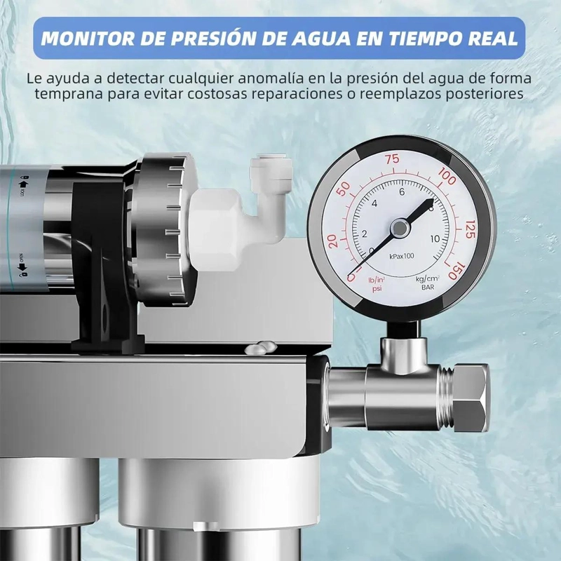 FILTRO DE AGUA POTABLE ACERO INOXIDABLE 5 ETAPAS - 2