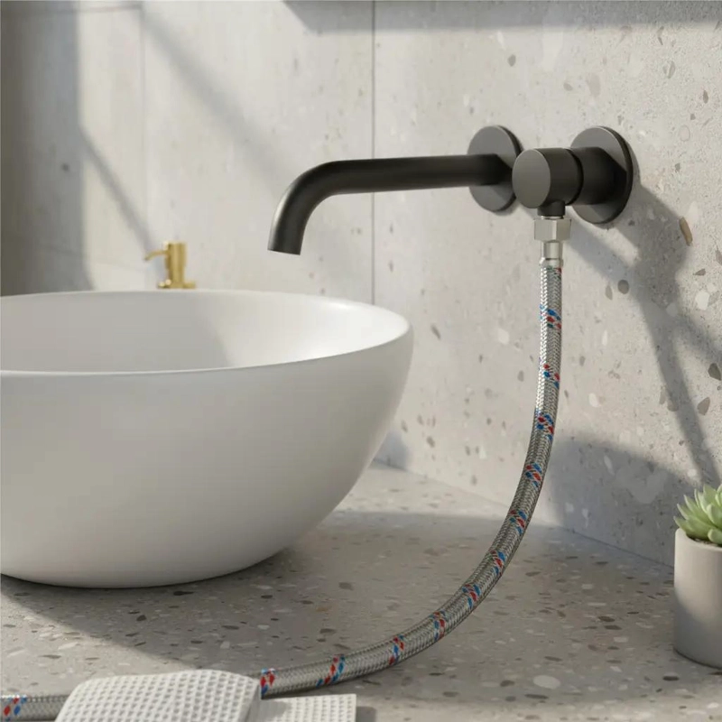 FLEXIBLE DE AGUA ACERO INOX 1/2 100 CM - 3