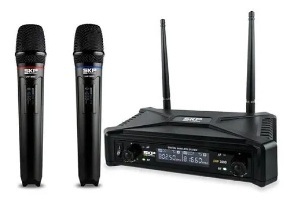 SET DE MICROFONOS INALAMBRICOS DINAMICOS 70MTS - 1