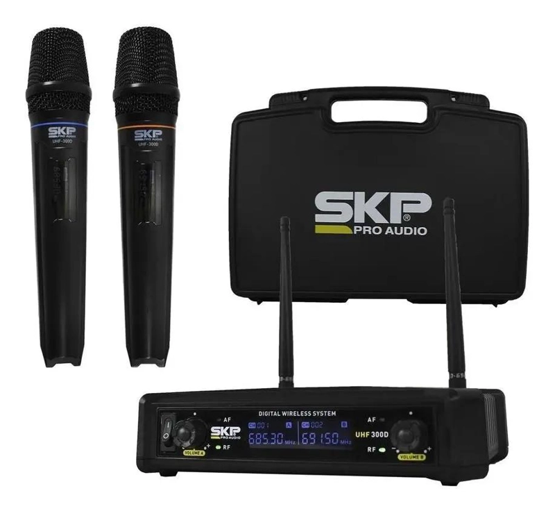 SET DE MICROFONOS INALAMBRICOS DINAMICOS 70MTS - 3