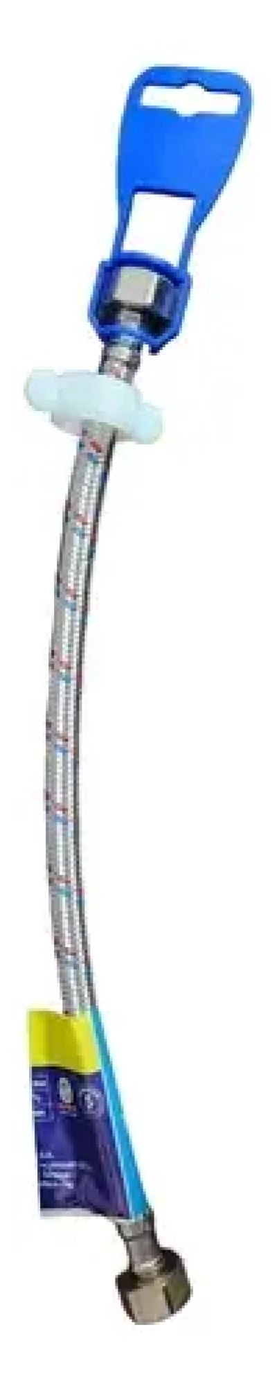 MANGUERA FLEXIBLE DE AGUA ACERO INOX 1/2 1 METRO - 2