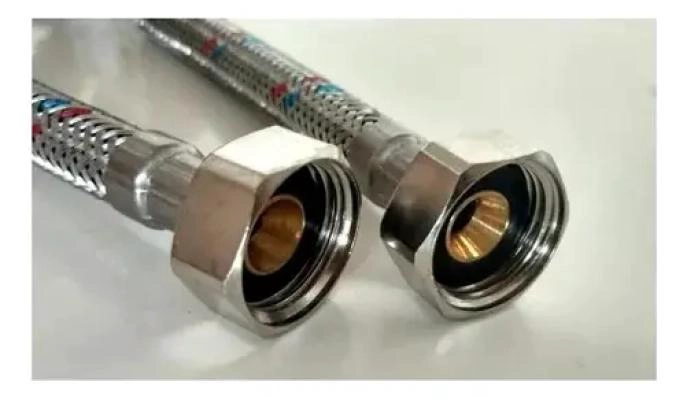 MANGUERA FLEXIBLE DE AGUA ACERO INOX 1/2 1 METRO - 3
