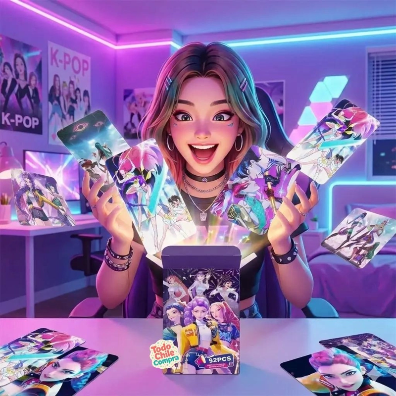 CARTAS GUERRERAS KPOP HUNTRIX 60 UNIDADES - 1