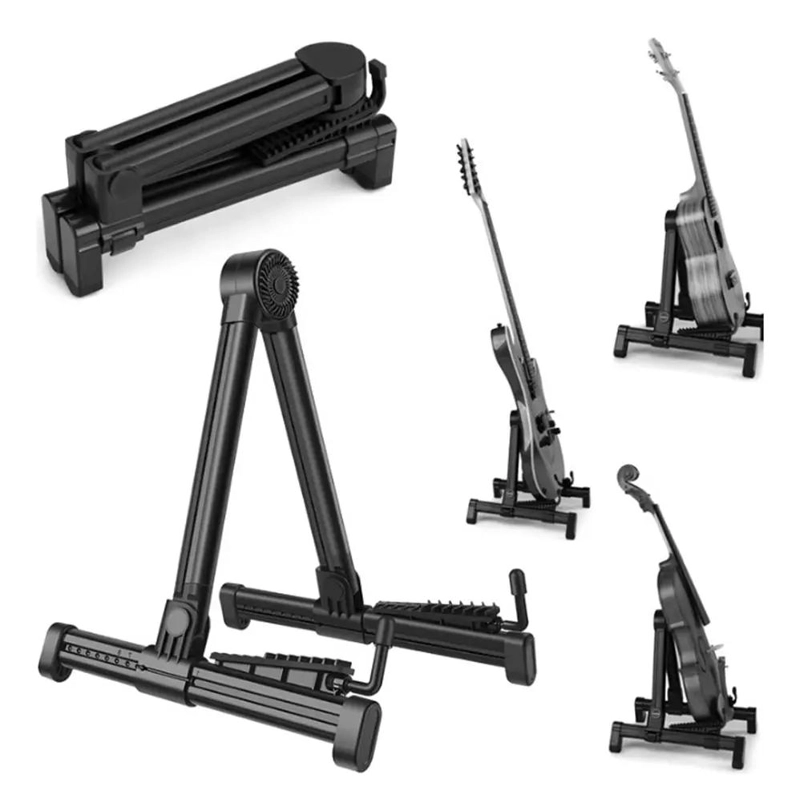 ATRIL PLEGABLE SOPORTE PARA GUITARRA Y BAJO - 1