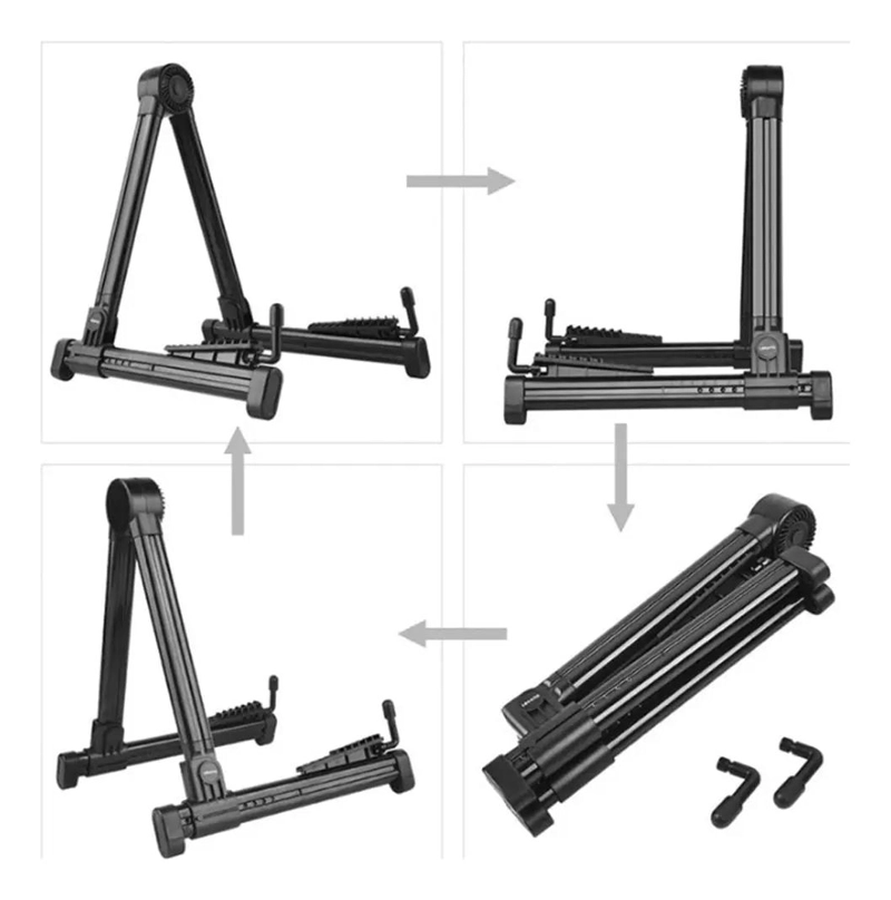 ATRIL PLEGABLE SOPORTE PARA GUITARRA Y BAJO - 4