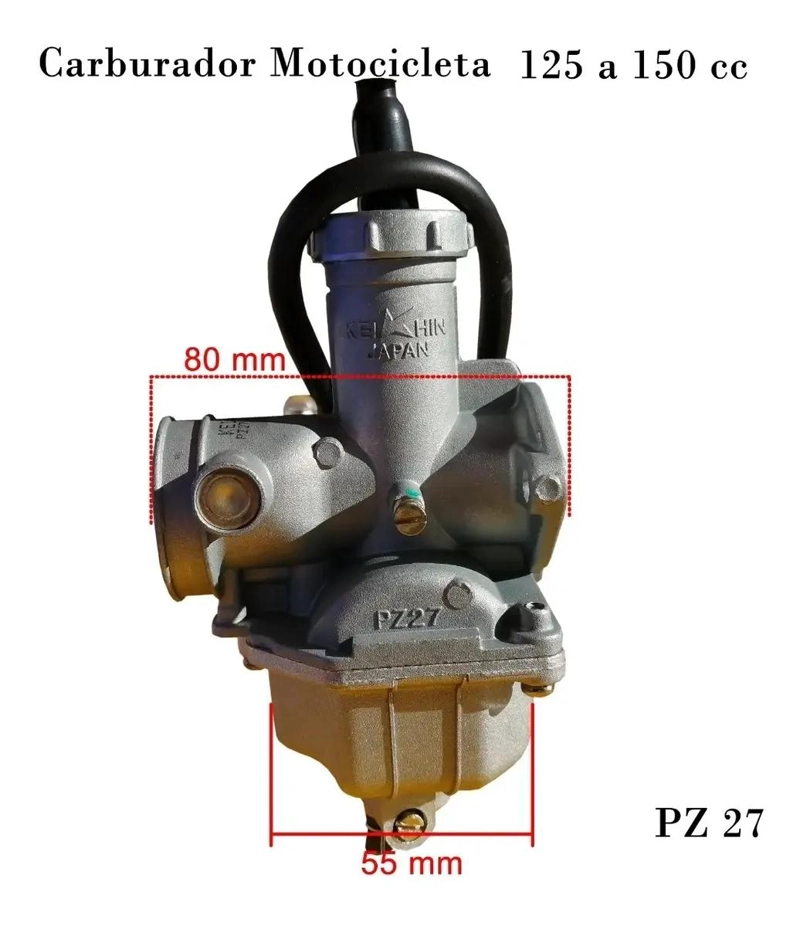 CARBURADOR PARA MOTOCICLETA 125 A 150CC CON FILTRO - 2