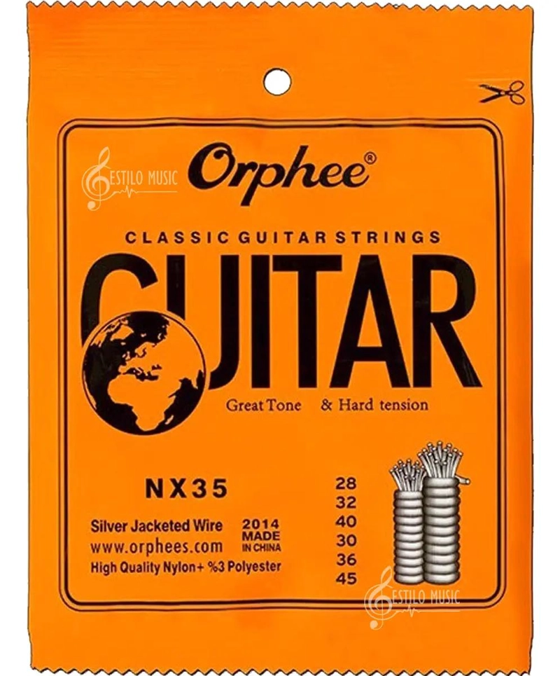 CUERDAS DE NYLON PARA GUITARRA CLASICA ALTA TENSION - 1