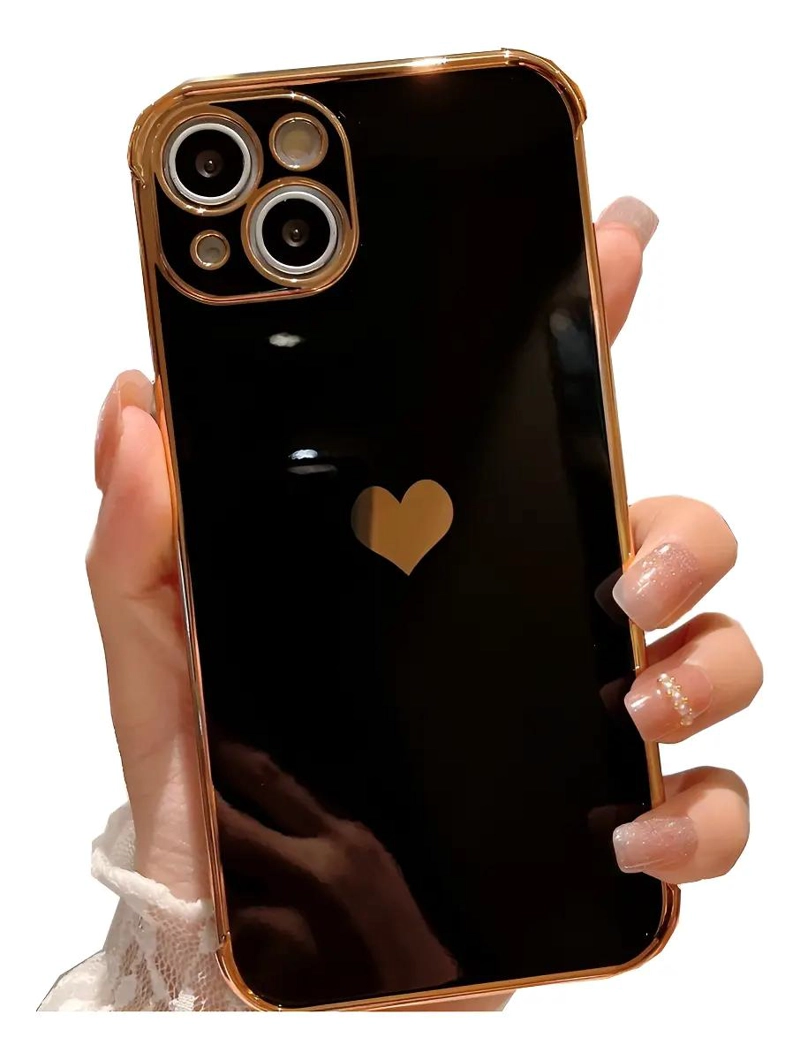 CARCASA TPU PREMIUM CORAZONES PARA IPHONE 13/12/11 - 1