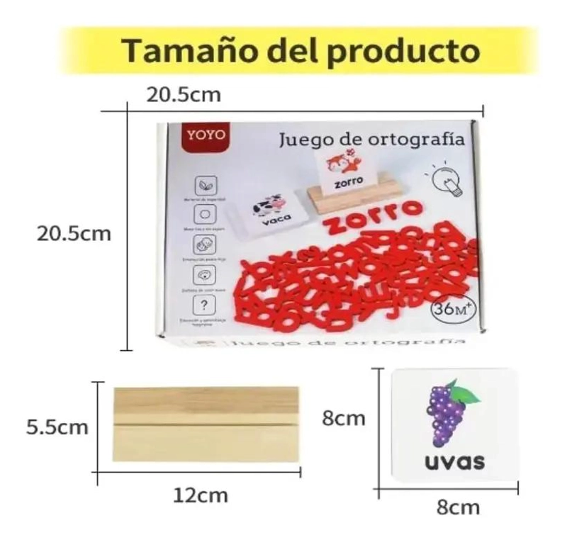 JUEGO DE ORTOGRAFIA PARA NIÑOS ESCRIBE Y LEE - 4