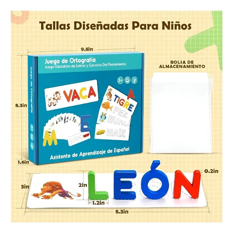 JUEGO COGNITIVO DE PALABRAS Y ORTOGRAFIA PARA NIÑOS - 3