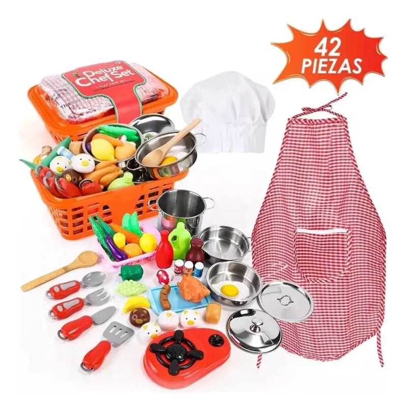 JUEGO DE COCINA PARA NIÑOS, 42 PIEZAS - 2