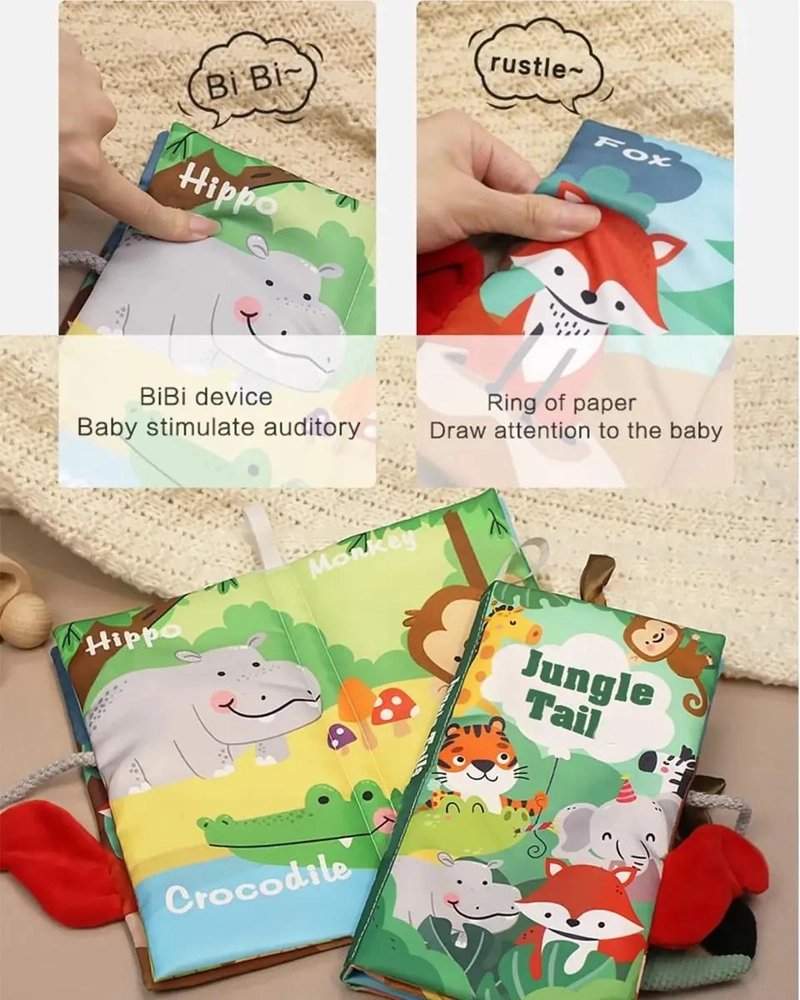 JUEGO DE LIBROS DE TELA IMPERMEABLES 3 PIEZAS - 4