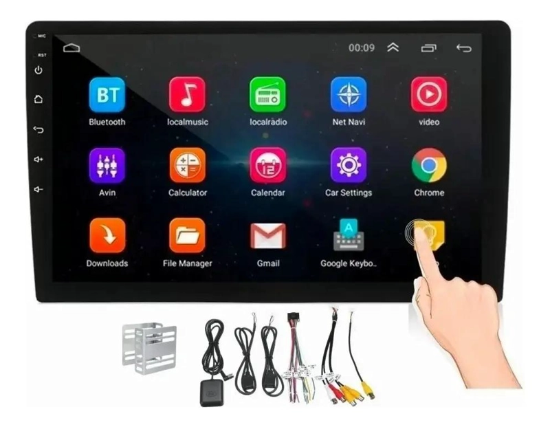 RADIO ANDROID 8.1 GPS 9 PULGADAS CON MIRROR LINK - 1