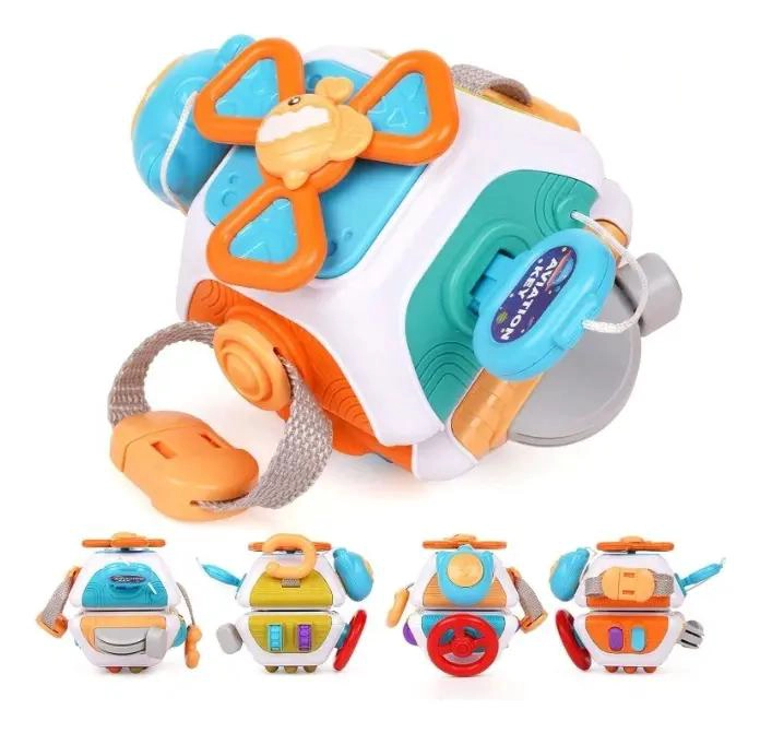 CUBO SENSORIAL 10 ACTIVIDADES ANTIESTRE S - 1