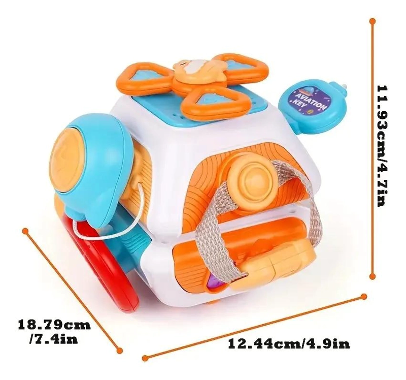 CUBO SENSORIAL 10 ACTIVIDADES ANTIESTRE S - 3