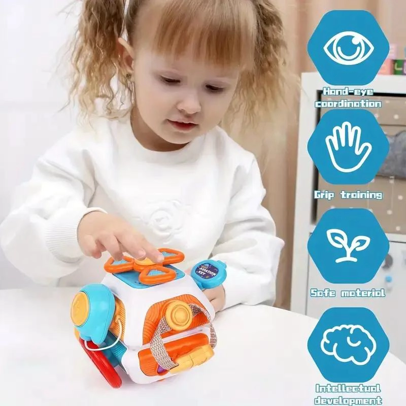 CUBO SENSORIAL 10 ACTIVIDADES ANTIESTRE S - 4