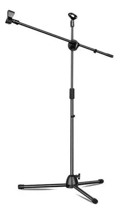 ATRIL MICROFONO SOPORTE PEDESTAL AJUSTABLE NEGRO - 2