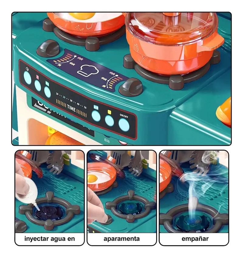 COCINA JUGUETE INFANTIL CHEF 54 PIEZAS - 3