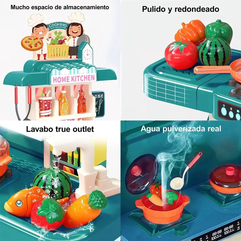 COCINA JUGUETE INFANTIL CHEF 54 PIEZAS - 5