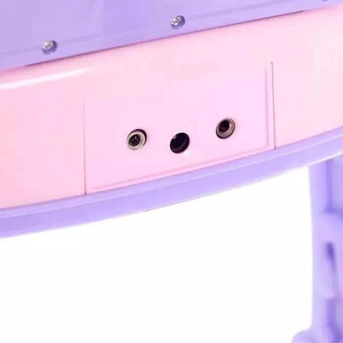 PIANO INFANTIL ROSADO CON MICROFONO Y USB - 5