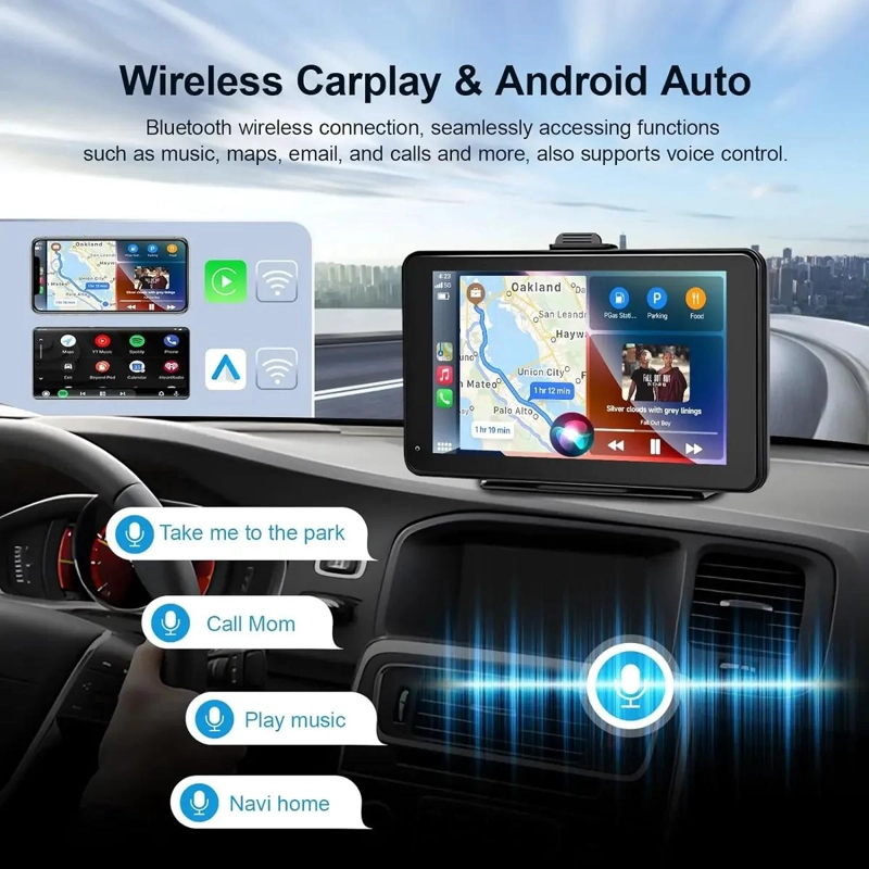 PANTALLA SMART AUTO NAVEGADOR CARPLAY ANDROID GPS - 3